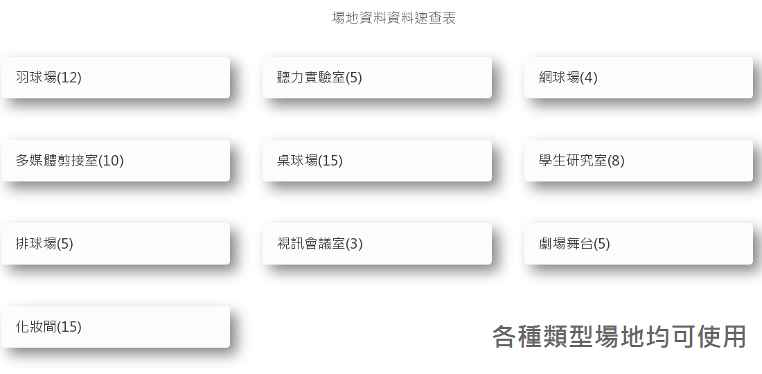 場地租借線上預約系統01